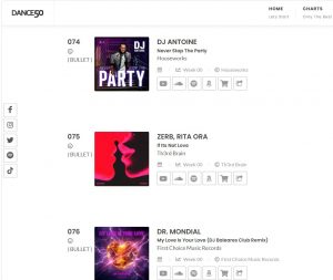Dance50 Charts DJ Tahar Mallorca